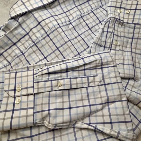 Nordstrom Men's Blue Plaid Shirt - Picture 5 of 5
